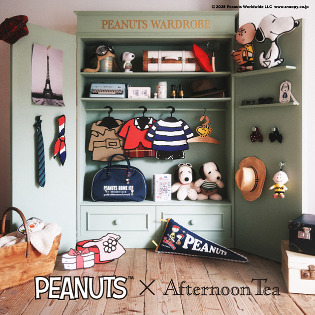 「PEANUTS WARDROBE」をテーマにしたコラボレーションアイテムが登場！